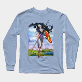 Morrigan, Goddess of War Long Sleeve T-Shirt